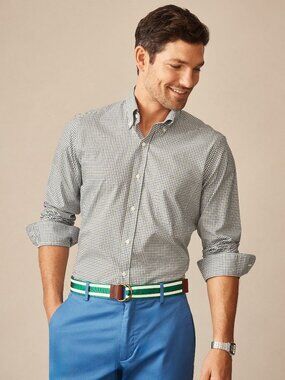 J McLaughlin Belvedere Cotton Shirt in Gingham Multi NEW